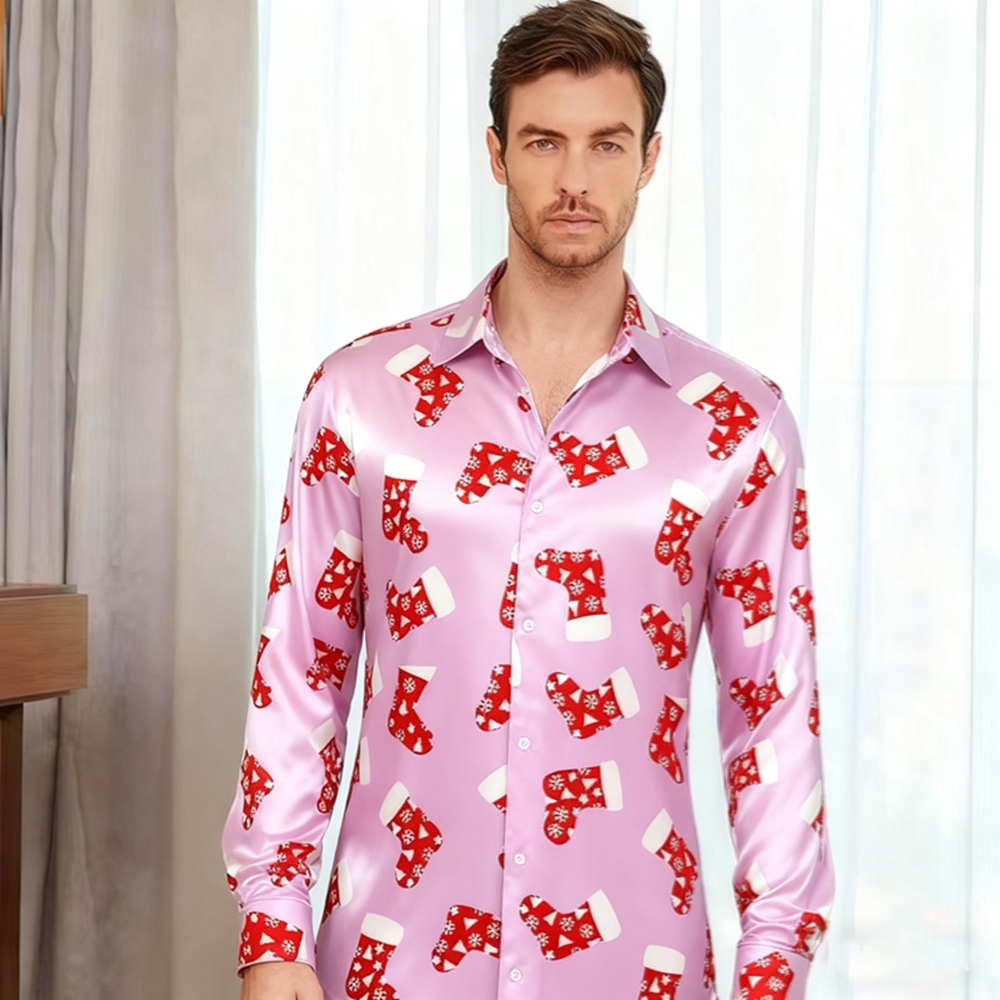 Men's Silk Christmas Shirts