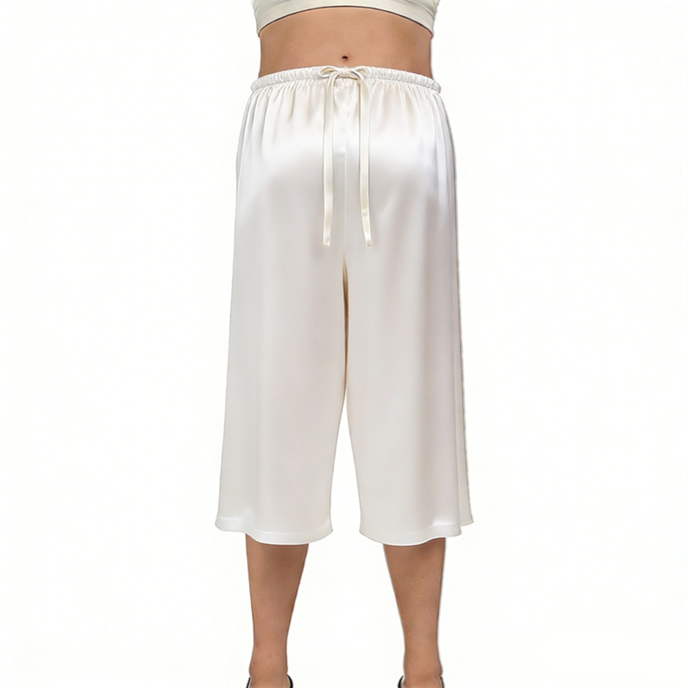 Maternity Silk Capri Pants