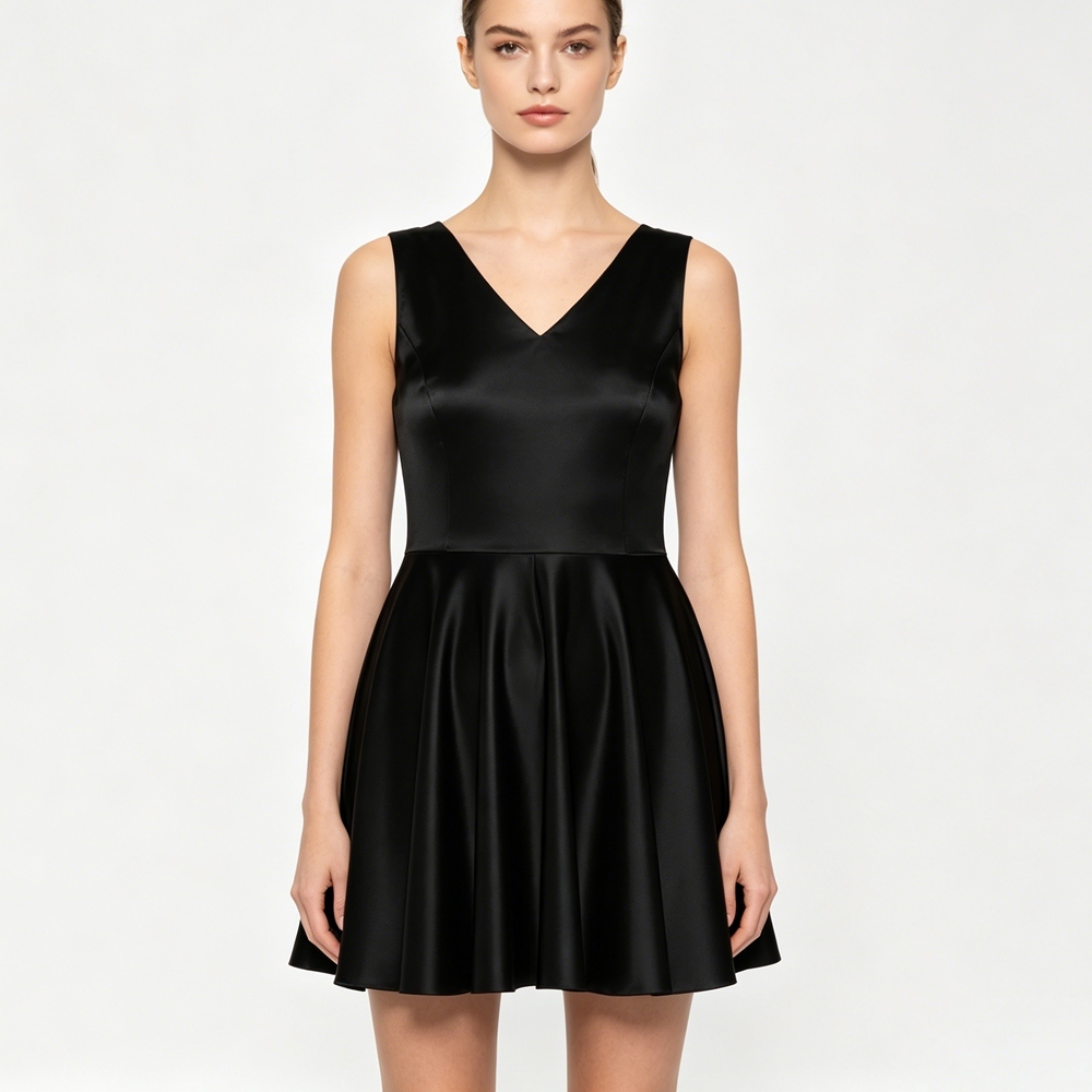 Silk Skater Dress For Women