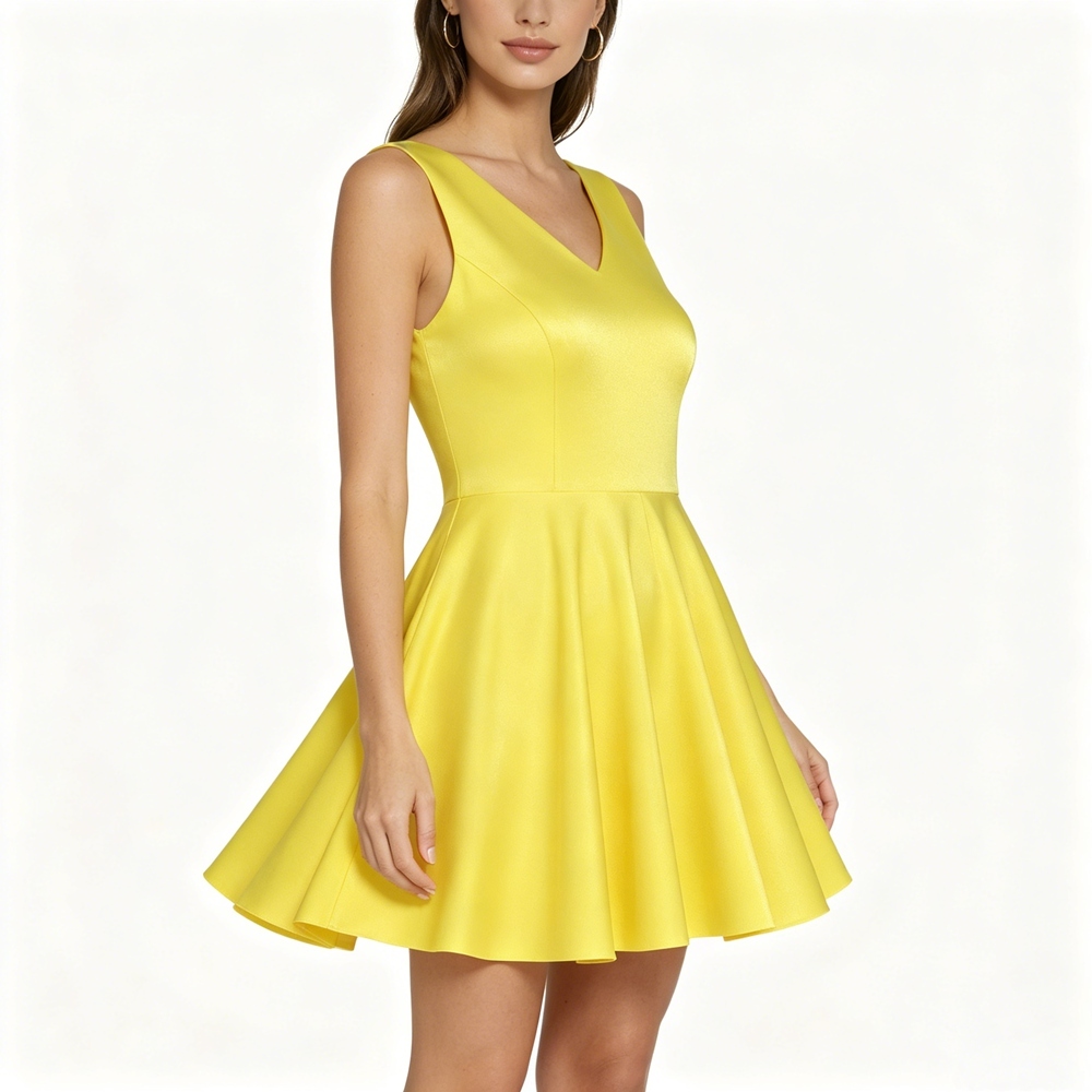 Silk Skater Dress For Women
