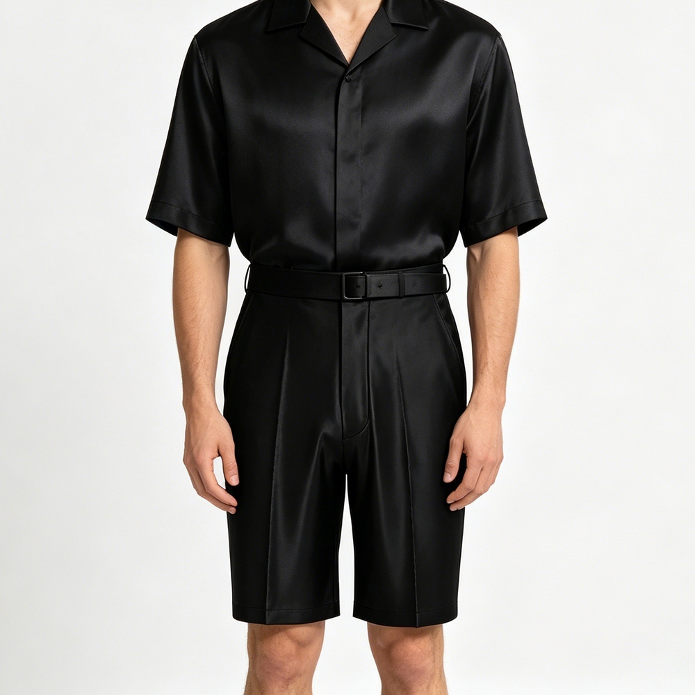 Men's 40 Momme 100% Mulberry Silk Golf Shorts