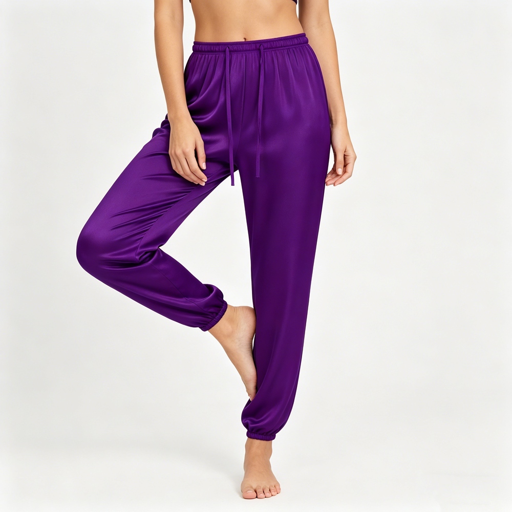 Silk Jogger Pants Womens
