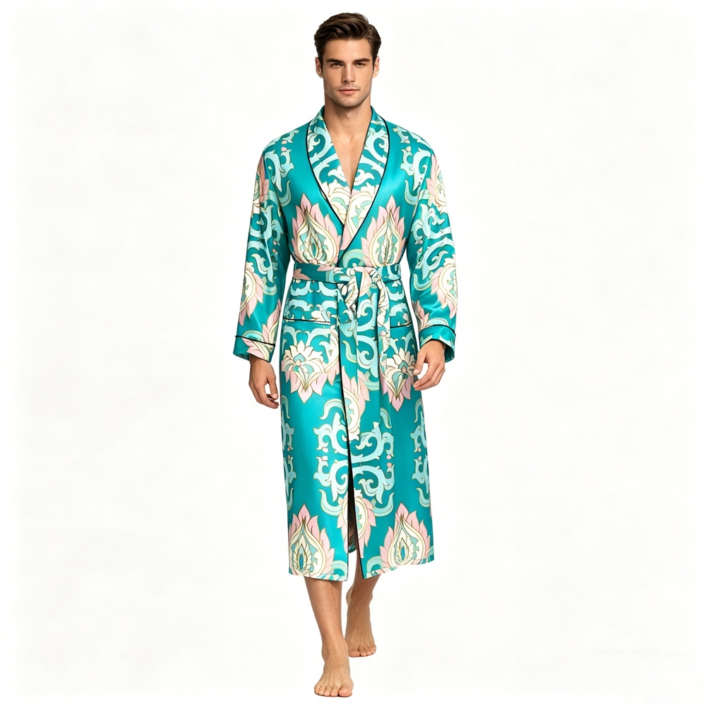 Men's Vintage Silk Robe