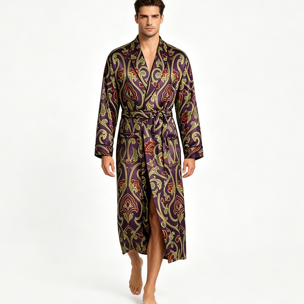 Men's Vintage Silk Robe