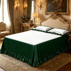 White & Dark Green
