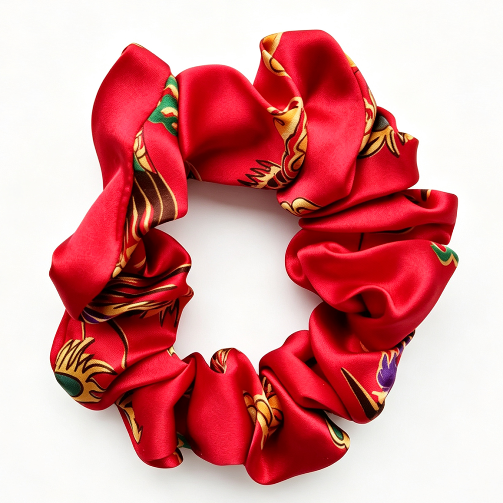 19 Momme 100% Mulberry Silk Charmeuse Hair Scrunchie