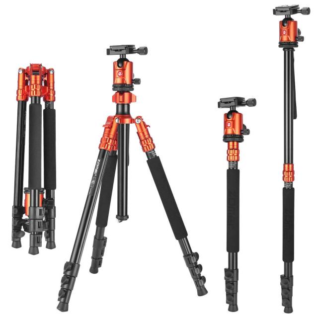 ZOMEi M7 Stable Camera Tripod Range from 22-inch to 67-inch with Adjustable-height Quick Flip Lock Legs for Bird and Landscape Photography