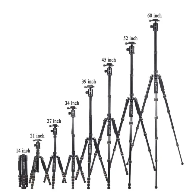 ZOMEi Z669 Lightweight Travel Tripod Monopod with Solid Ball Head and Carry Case as a Travel Companion