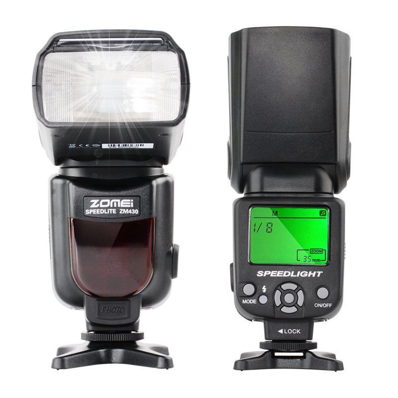 Manual Flash ZOMEi ZM430 for Canon EOS & Nikon GN56,