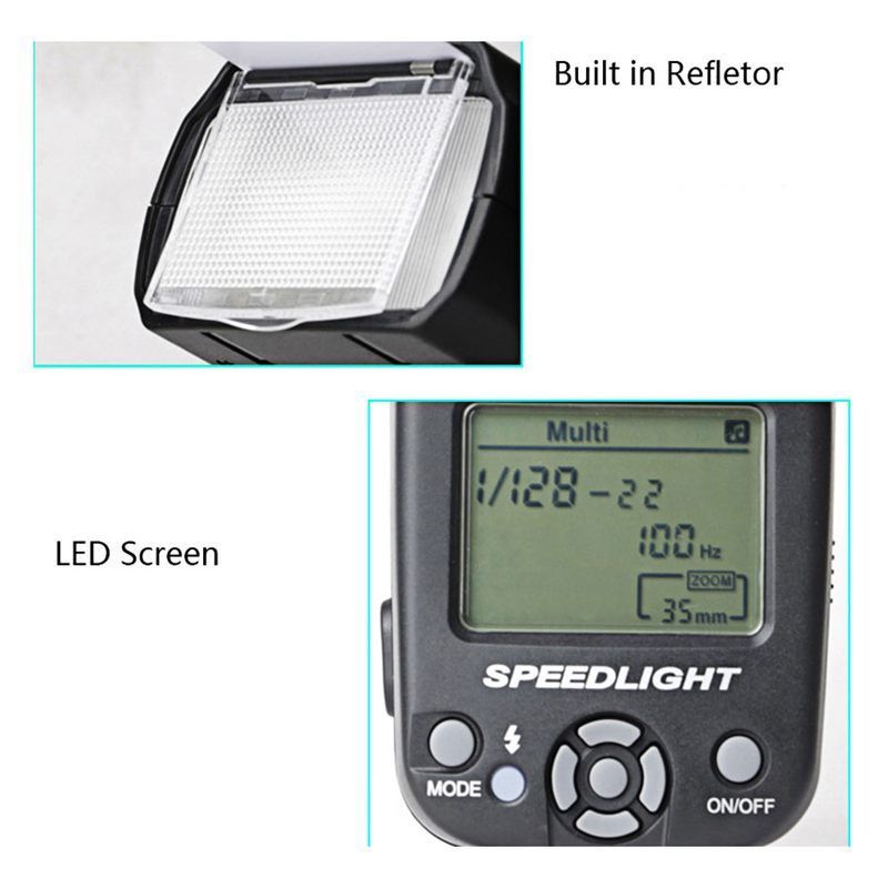 Manual Flash ZOMEi ZM430 for Canon EOS & Nikon GN56,