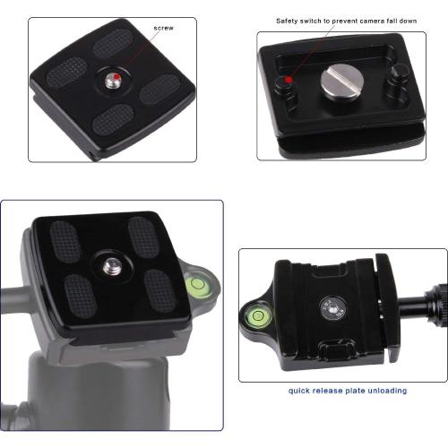 ZOMEi Universal Professional Camera Quick Release Mounting Plate for Q555, Q666, Q666C, Z688, Z688C, Z699, Z699C, Z818, Z888，M8,M5 Tripod