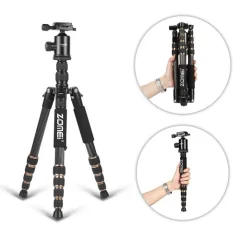 ZOMEi Z669C Ultra Travel Tripod with Twist Locks - Enough Compact and Sturdy for Outdoor Long-exposure Images Shooting