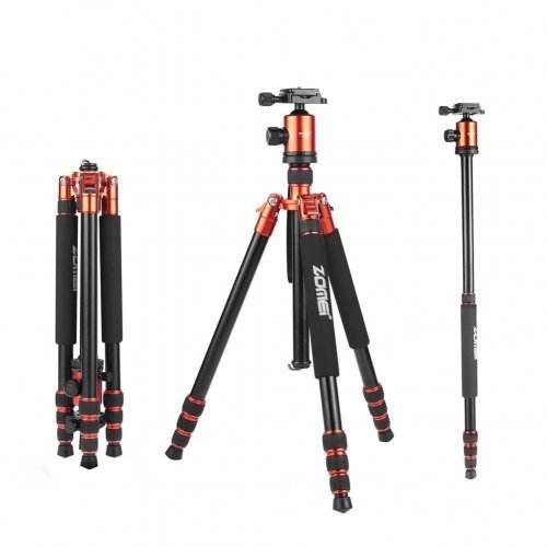 ZOMEi Z818 / Z888 Professional Robust Tripod Support 65 Inch Versatile for Professional Photographic Shooting for Canon Nikon Sony Cameras