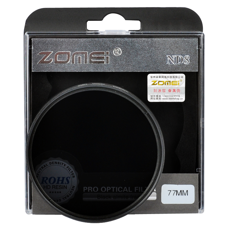 Filter Pouch ZoMei Lens Filter Set ND2 ND4 ND8 Neutral Density Filter for Camera Lens Pen-67mm 