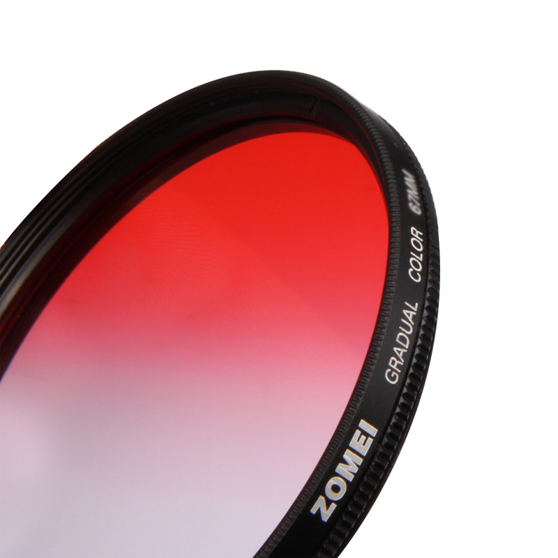 ZOMEi Ultra 52MM-82MM GC-RED Gradient  Filter