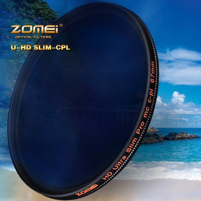 ZoMei 40.5-82mm HD 18 Layer Super Slim Multi-Coated Circular Polarizer CIR-PL CPL Lens Filter