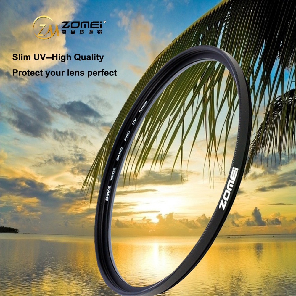 ZoMei Ultra Slim AGC Optical Glass UV Ultra Violet Lens Filter - 40.5-86mm