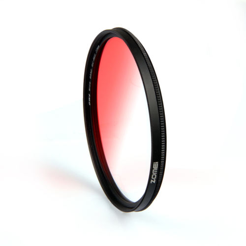 Lens Filter, Multi Layer Nano Coating Clear Waterproof Aluminum Alloy 52mm  Lens Filter For Gradient Grey,Gradient Green,Gradient Red,Gradient Orange