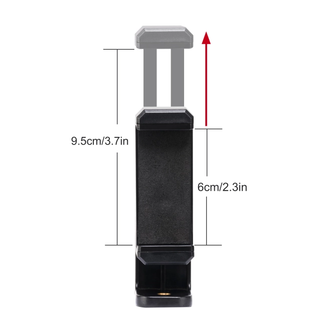 ZOMEI Universal Cell Phone Tripod Mount Adapter Holder with Padded Clip Fits for iPhone S amsung