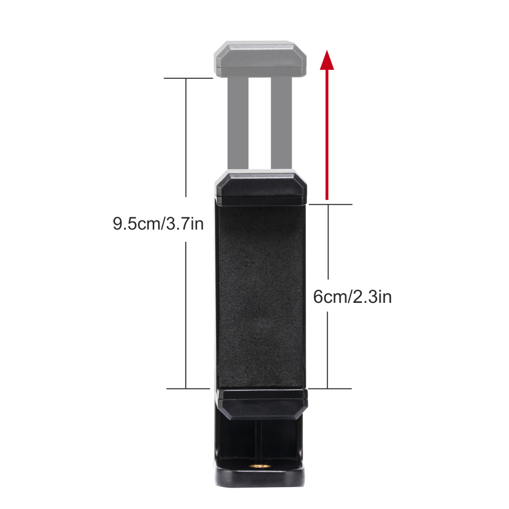 ZOMEI Universal Cell Phone Tripod Mount Adapter Holder with Padded Clip Fits for iPhone S amsung