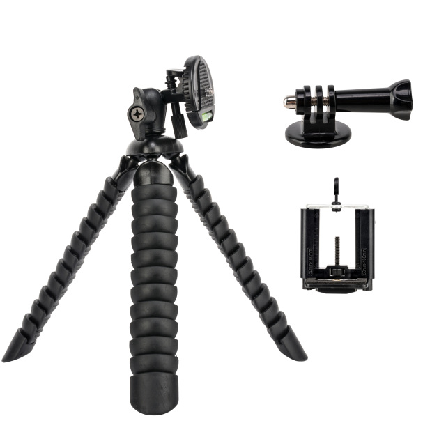 ZOMEI Flexible Mini Tripod with Quick Release Plate Tripod Mount Adapter for Smartphone Gopro Black