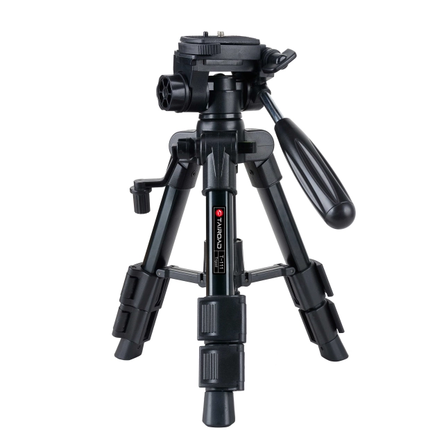 Tairoad T-111 Tabletop Tripod 12.5inch Lightweight Aluminum Mini Travel Tripod with 360° Rotating Pan Head for Tablet Camera Canon EOS Sony Nikon Sams