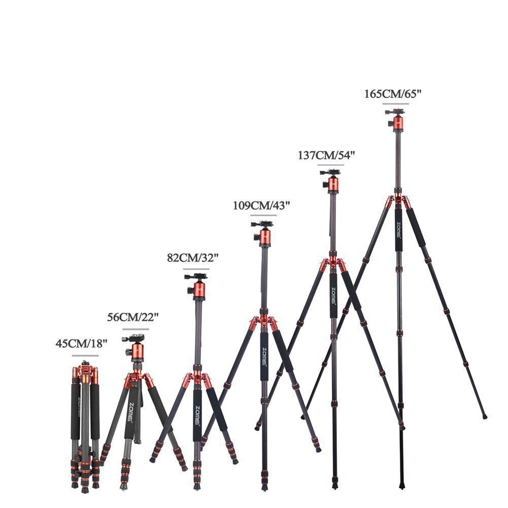 ZOMEi Z818C Carbon Fiber Camera Tripod Orange. Pre-owned, perfect shops shape