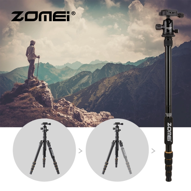 ZOMEI VT666 Trípode profesional para cámara de video DV para trabajo pesado  con cabezal panorámico fluido