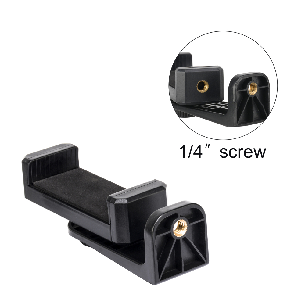ZOMEI Universal Cell Phone Tripod Mount Adapter Holder with Padded Clip Fits for iPhone S amsung