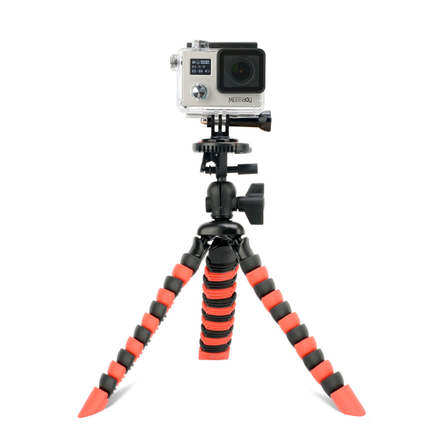 ZOMEI Flexible Mini Tripod with Quick Release Plate Tripod Mount Adapter for Smartphone Gopro Red