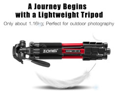 Q111 Compact Aluminum Tripod Kit YouTube Photography for Nikon Canon Dslr Camera for Macro Photography
