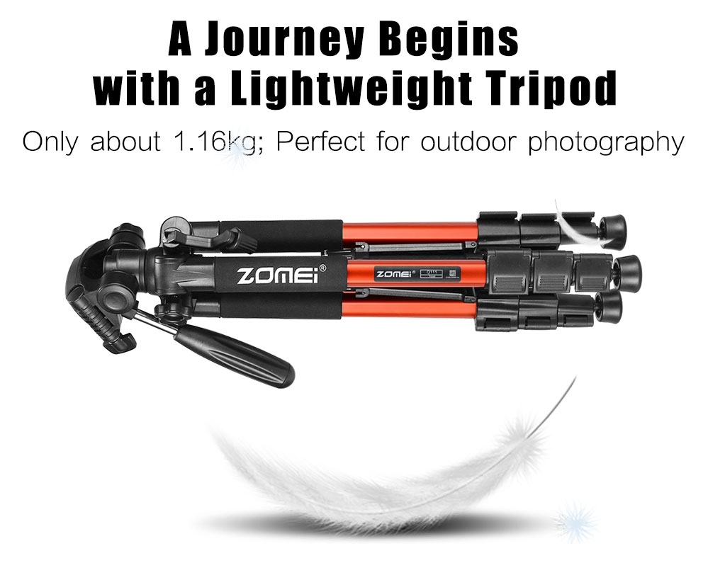 ZOMEi Q111 Travel Camera Tripod Kit 55-inch for Beginner