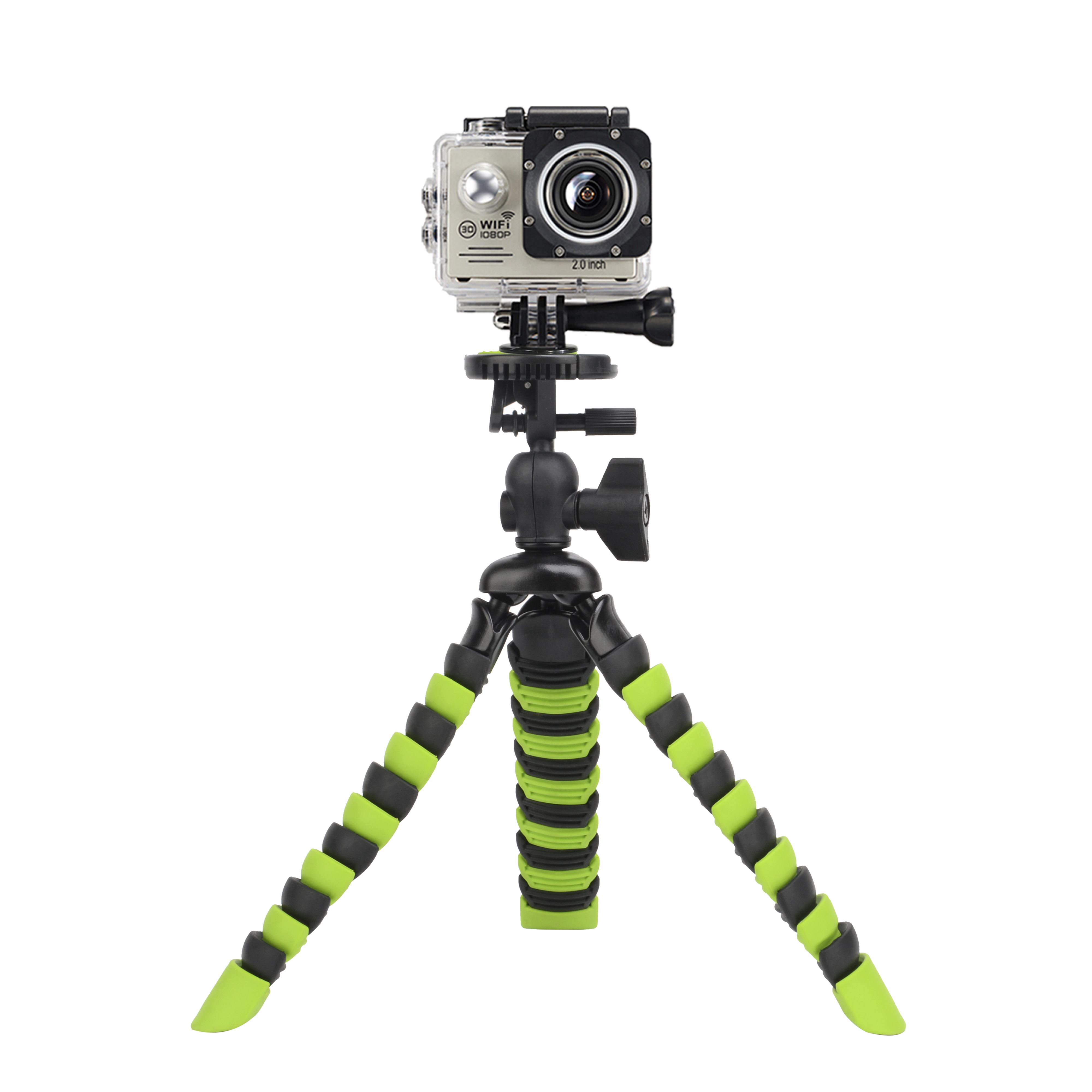 ZOMEI Flexible Mini Tripod with Quick Release Plate Tripod Mount Adapter for Smartphone Gopro Green