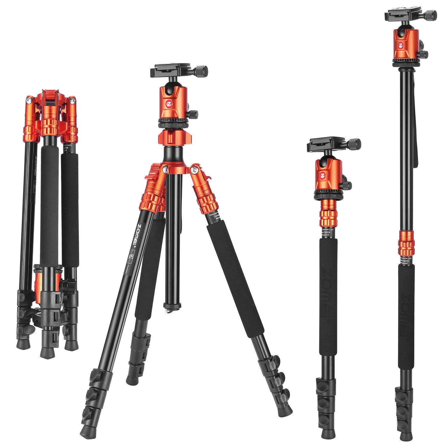 MIKI●507mt1● ZOMEi M7 Stable Camera Tripod Range from 22-inch to 67-inch