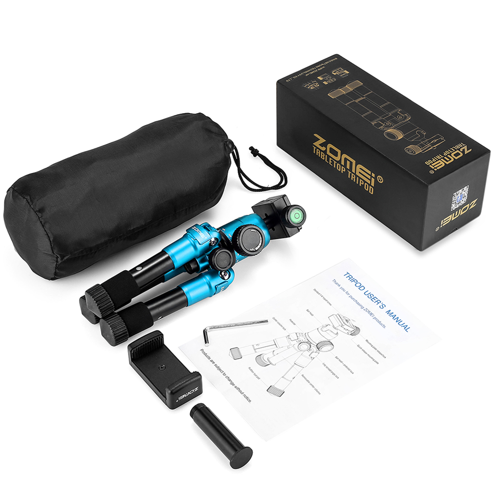 ZOMEi CK30 Aluminum Mini Tabletop Tripod with 360 Degree Panoramic