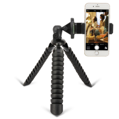 ZOMEI Flexible Mini Tripod with Quick Release Plate Tripod Mount Adapter for Smartphone Gopro Red