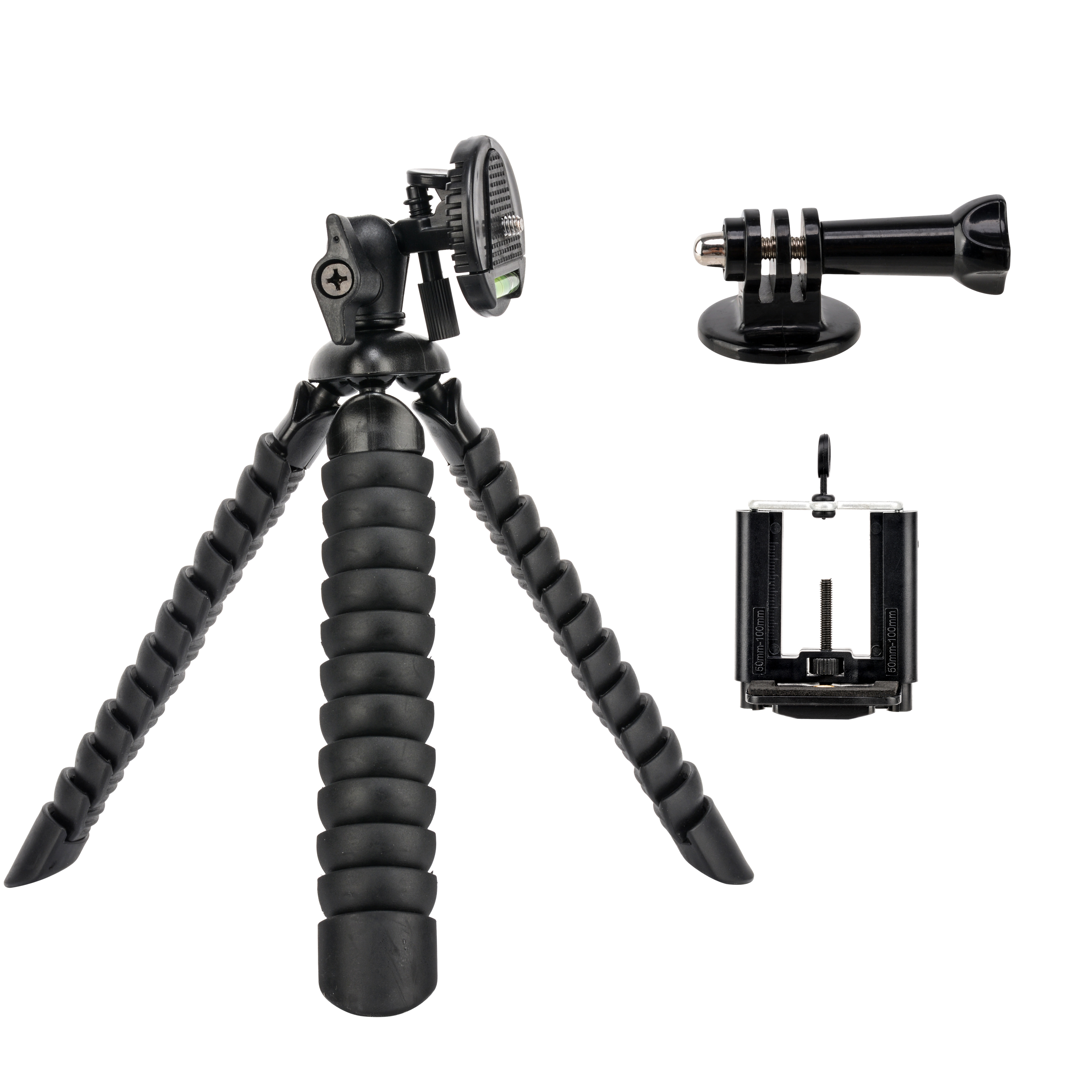 ZOMEI Flexible Mini Tripod with Quick Release Plate Tripod Mount Adapter for Smartphone Gopro Red