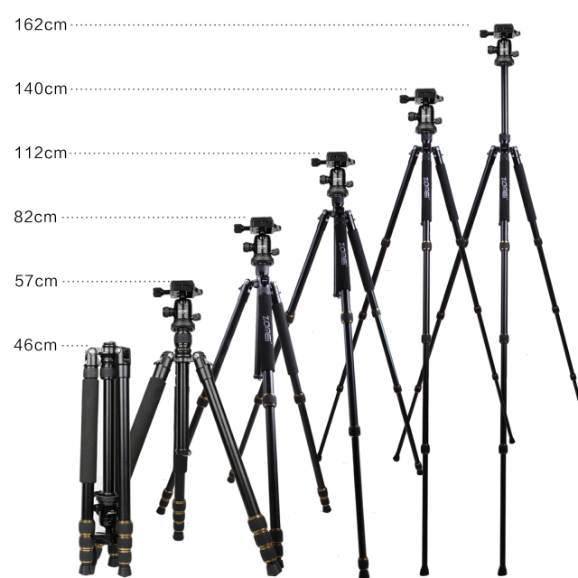 ZOMEI Q666（metal） Proline Tripod with Ball Head for Cameras