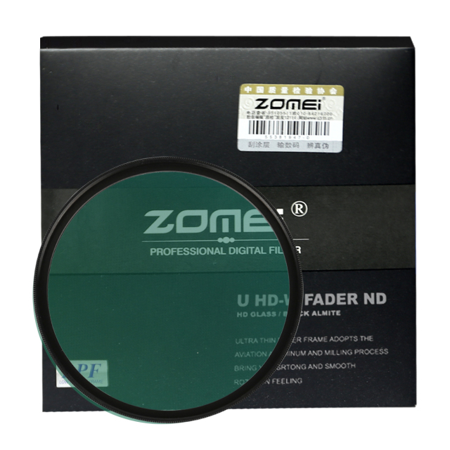 ZoMei 52-82mm HD ND2-ND400 ND2-400 Fader Variable Density Neutral Adjustable Lens Filter Ultra Slim ND Filter German Optical Glass
