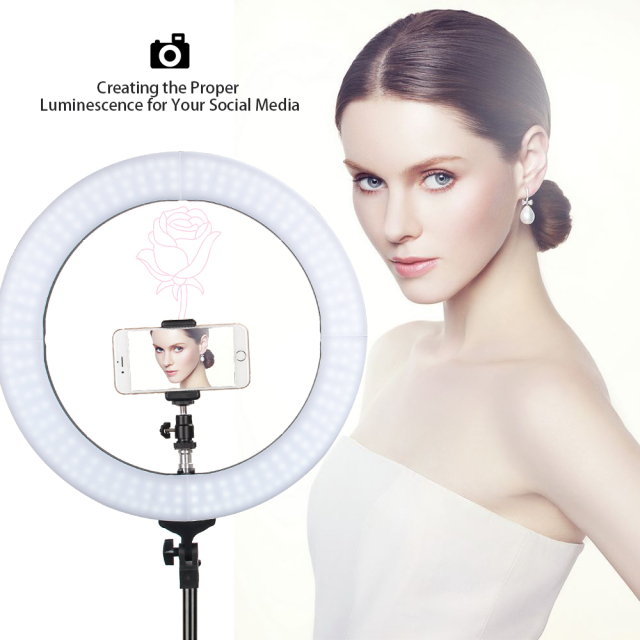 ZOMEi 14-inch LED Ring Light YouTube Videos Photography with Light Stand 3200-5500K