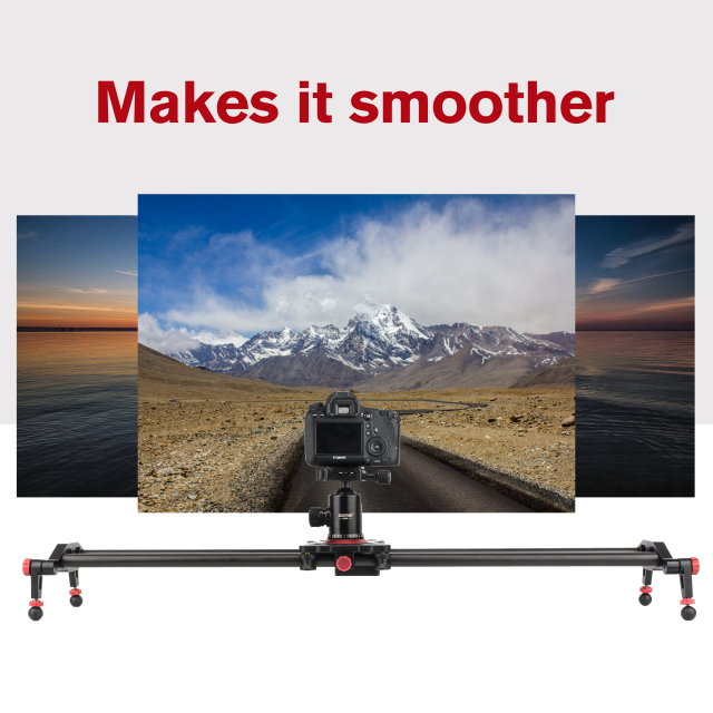 Zomei 60cm-120cm Carbon Fiber Camera Track Dolly Slider Rail System with  Load Capacity for Stabilizing Movie Film Video Making Photograph