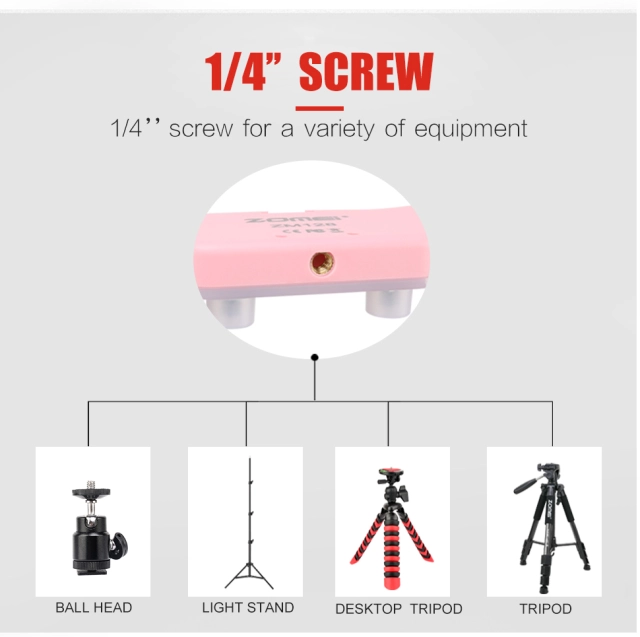 Perfect Christmas Gift for Girls -- Zomei 10'' Table Dimmable Selfie & Live Ring Light with Ball Head, Cell Phone Holder as A Christmas Gift