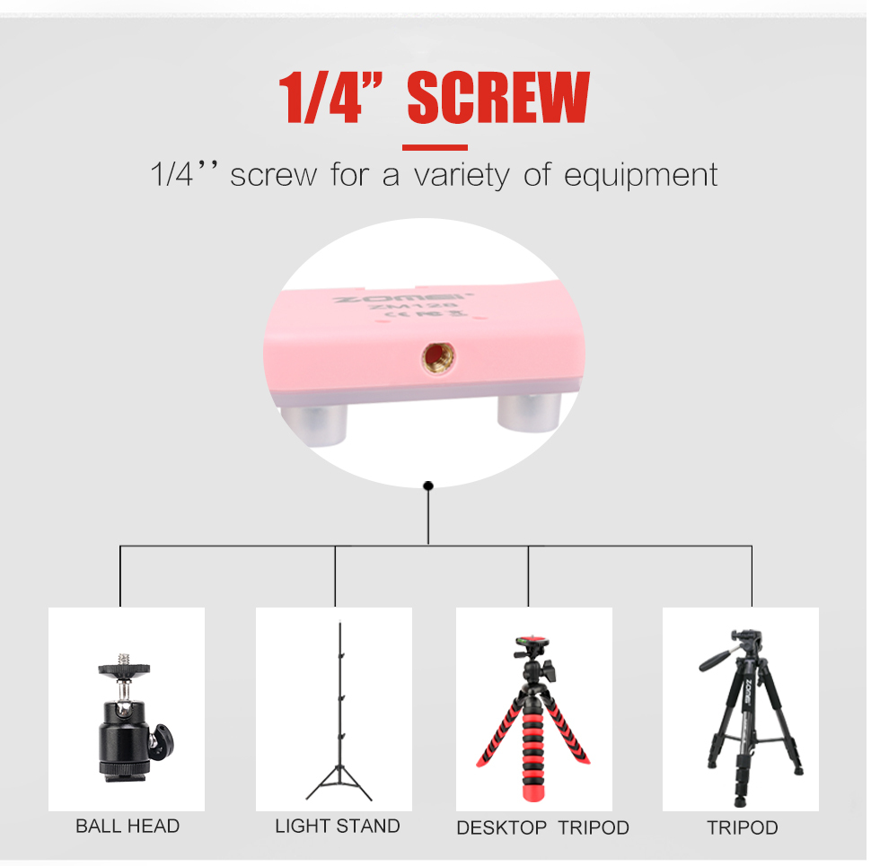 Perfect Christmas Gift for Girls -- Zomei 10'' Table Dimmable Selfie & Live Ring Light with Ball Head, Cell Phone Holder as A Christmas Gift