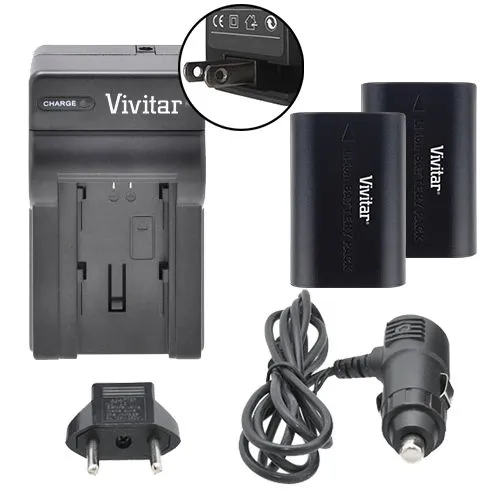 Vivitar Dual Battery LP-E6 Charger Kit for Canon 6D 7D 70D 5D