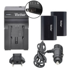 Vivitar Dual Battery LP-E6 & Charger Kit for Canon 6D 7D 70D 5D Mark III 7D II