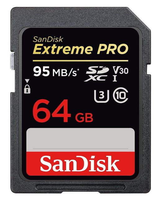 San Disk 64GB 64G Extreme PRO SD SDXC Card 95MB/s Class 10 UHS-1 U3 4K Memory V30