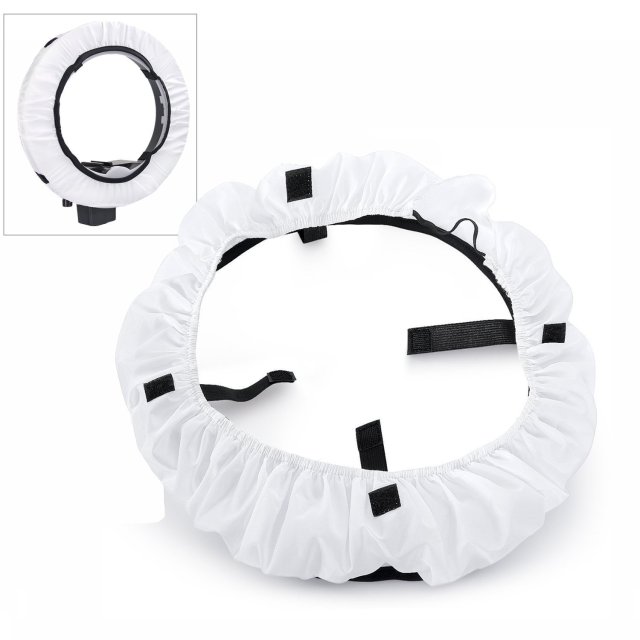 4-Color Foldable Softbox Diffuser Cloth Kit for ZOMEi 14/18 inches LED Ring Light Soft the Light and Protect Your Eyes