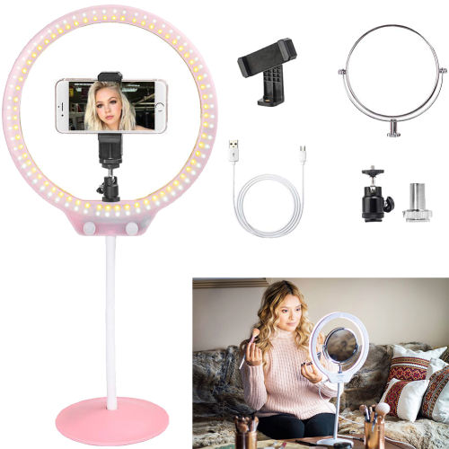 Zomei 10 Inch Dimmable Led Ring Light, Tabletop Ring Light With Phone Holder