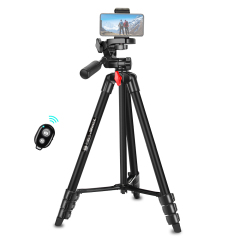 ZOMEi Phone Tripod 54 Inch Cellphone Tripod Lightweight Portable Travel Tripod for Smartphone and Sport Camera