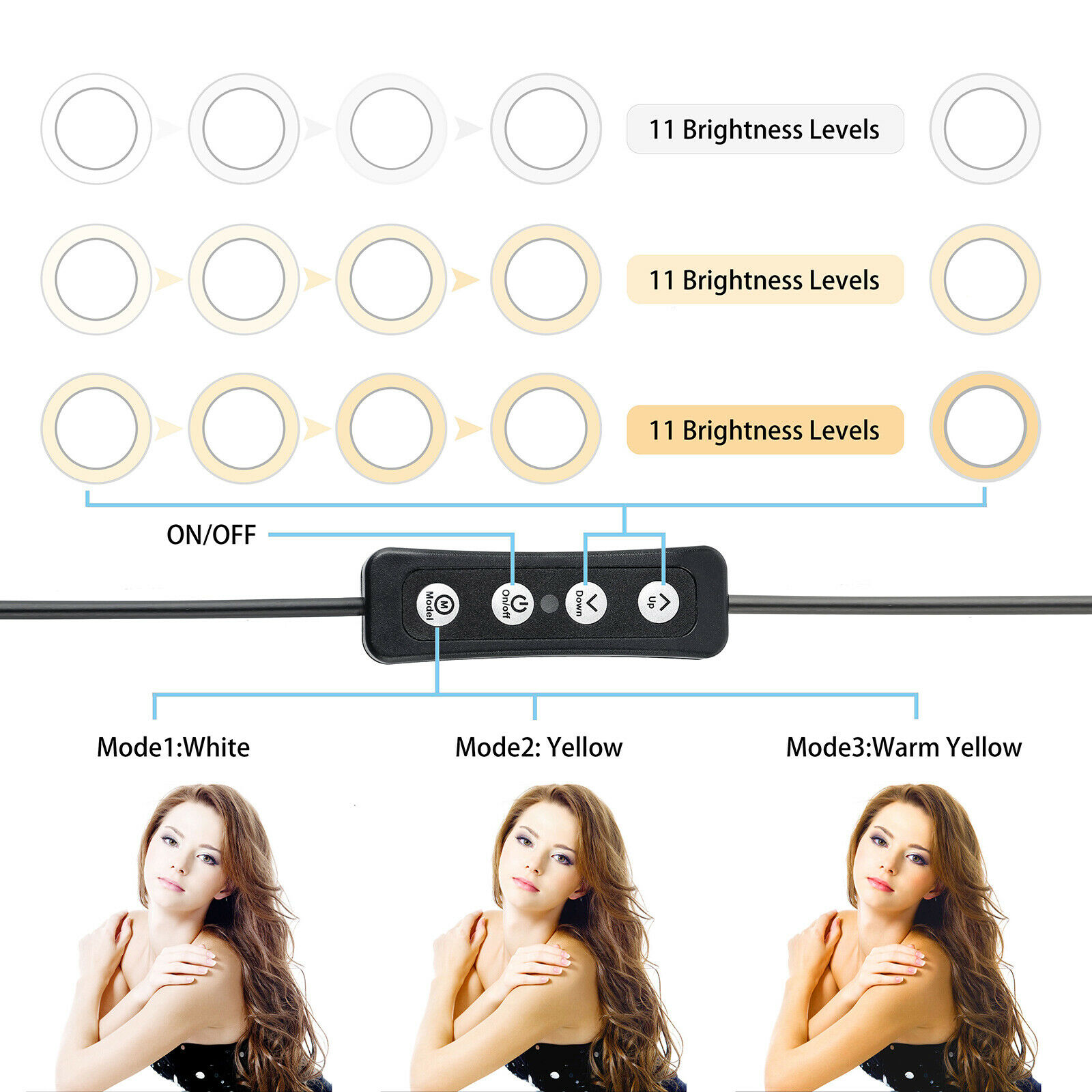 Zomei 6" Selfie Ring Light with Tripod Stand & Cell Phone Holder for Live Stream/Makeup, Mini Led Camera Ringlight for YouTube Video/Photography Compa
